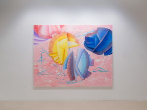 Rebekka Löffler shows the painting Schwebezustand at KETELEER GALLERY